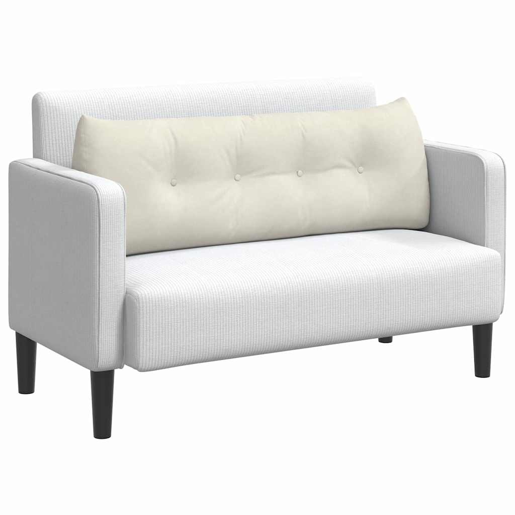 VidaXL Rugkussen Crème 140 x 24 x 50 cm Fluweel