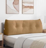 VidaXL Rugkussen Bruin 140 x 24 x 50 cm Fluweel