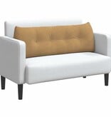 VidaXL Rugkussen Bruin 140 x 24 x 50 cm Fluweel