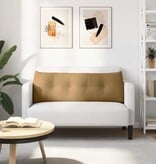 VidaXL Rugkussen Bruin 140 x 24 x 50 cm Fluweel