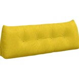 VidaXL Rugkussen Geel 140 x 24 x 50 cm Fluweel