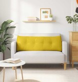 VidaXL Rugkussen Geel 140 x 24 x 50 cm Fluweel