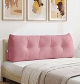 VidaXL Rugkussen Roze 140 x 24 x 50 cm Fluweel