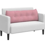 VidaXL Rugkussen Roze 140 x 24 x 50 cm Fluweel