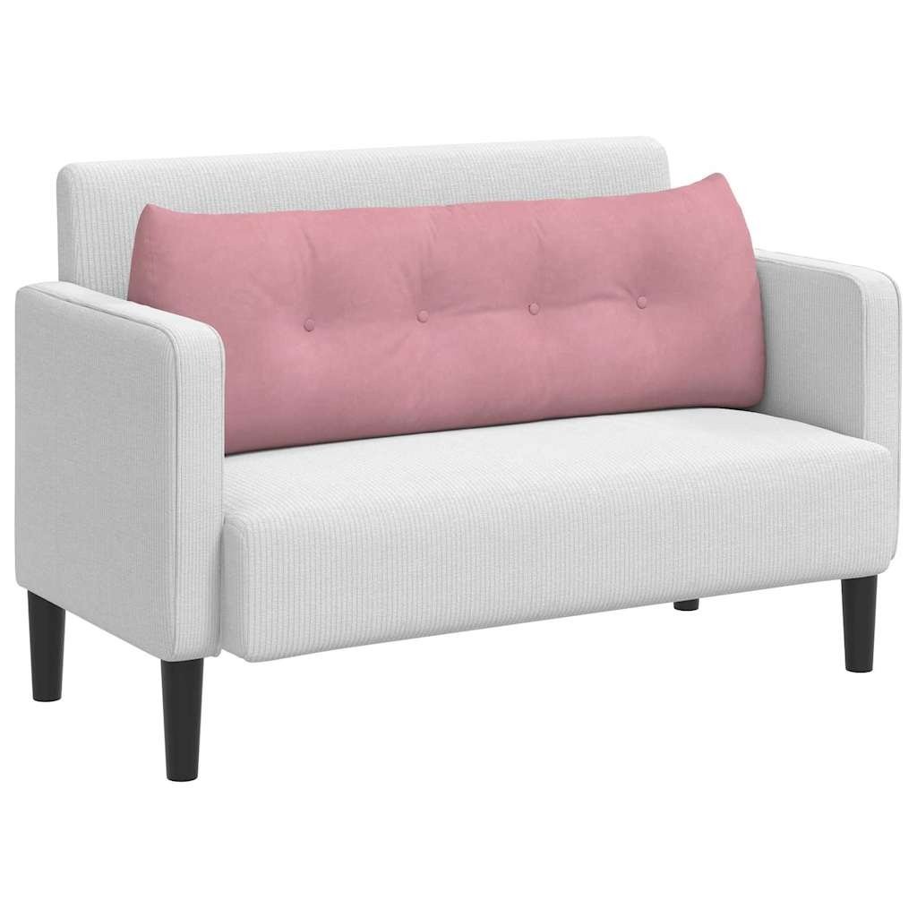 VidaXL Rugkussen Roze 140 x 24 x 50 cm Fluweel