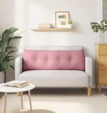 VidaXL Rugkussen Roze 140 x 24 x 50 cm Fluweel