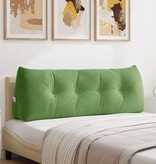 VidaXL Rugkussen Lichtgroen 140 x 24 x 50 cm Fluweel