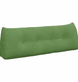 VidaXL Rugkussen Lichtgroen 140 x 24 x 50 cm Fluweel