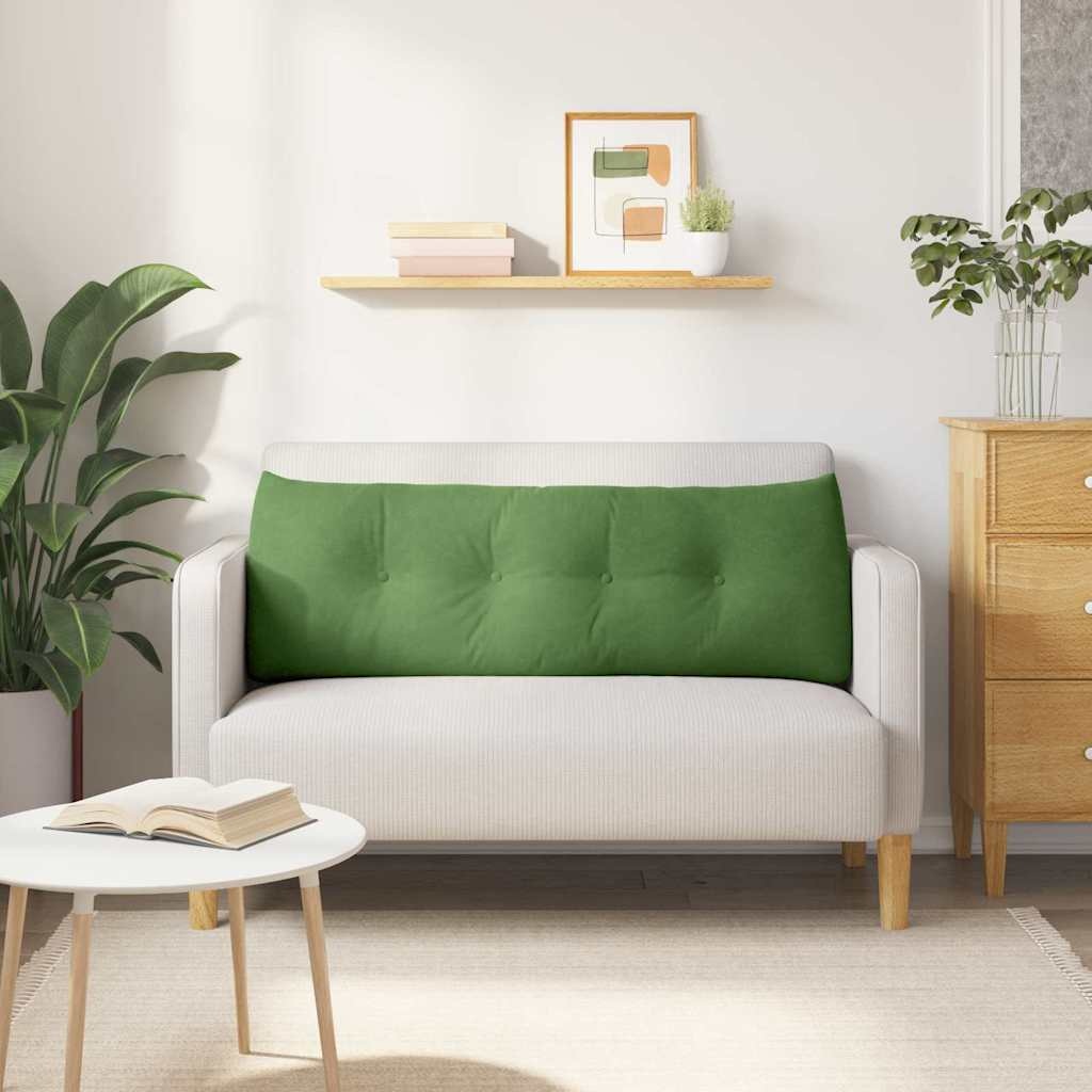 VidaXL Rugkussen Lichtgroen 140 x 24 x 50 cm Fluweel