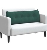 VidaXL Rugkussen Donkergroen 140 x 24 x 50 cm Fluweel