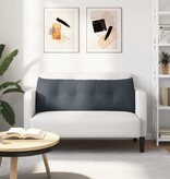 VidaXL Rugkussen Donkergrijs 140 x 24 x 50 cm Fluweel