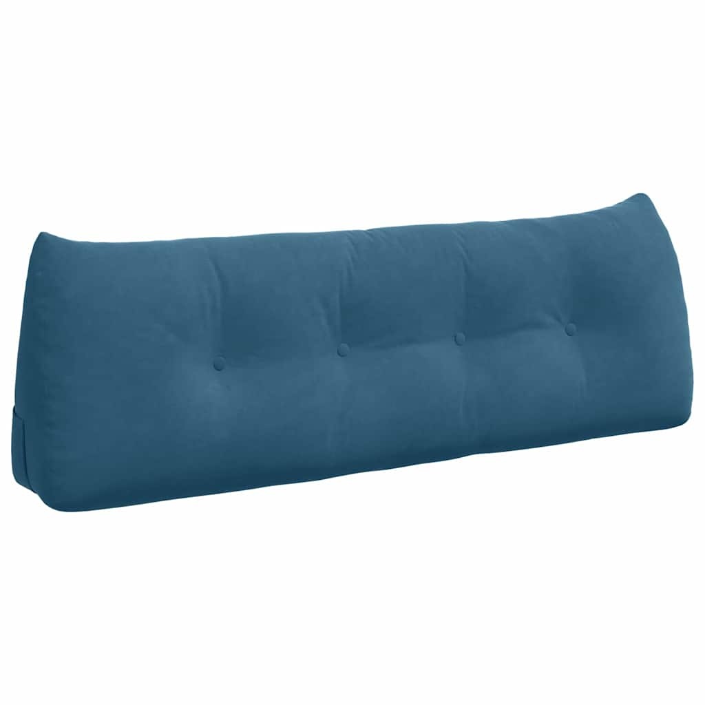 VidaXL Rugkussen Blauw 140 x 24 x 50 cm Fluweel