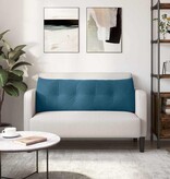 VidaXL Rugkussen Blauw 140 x 24 x 50 cm Fluweel