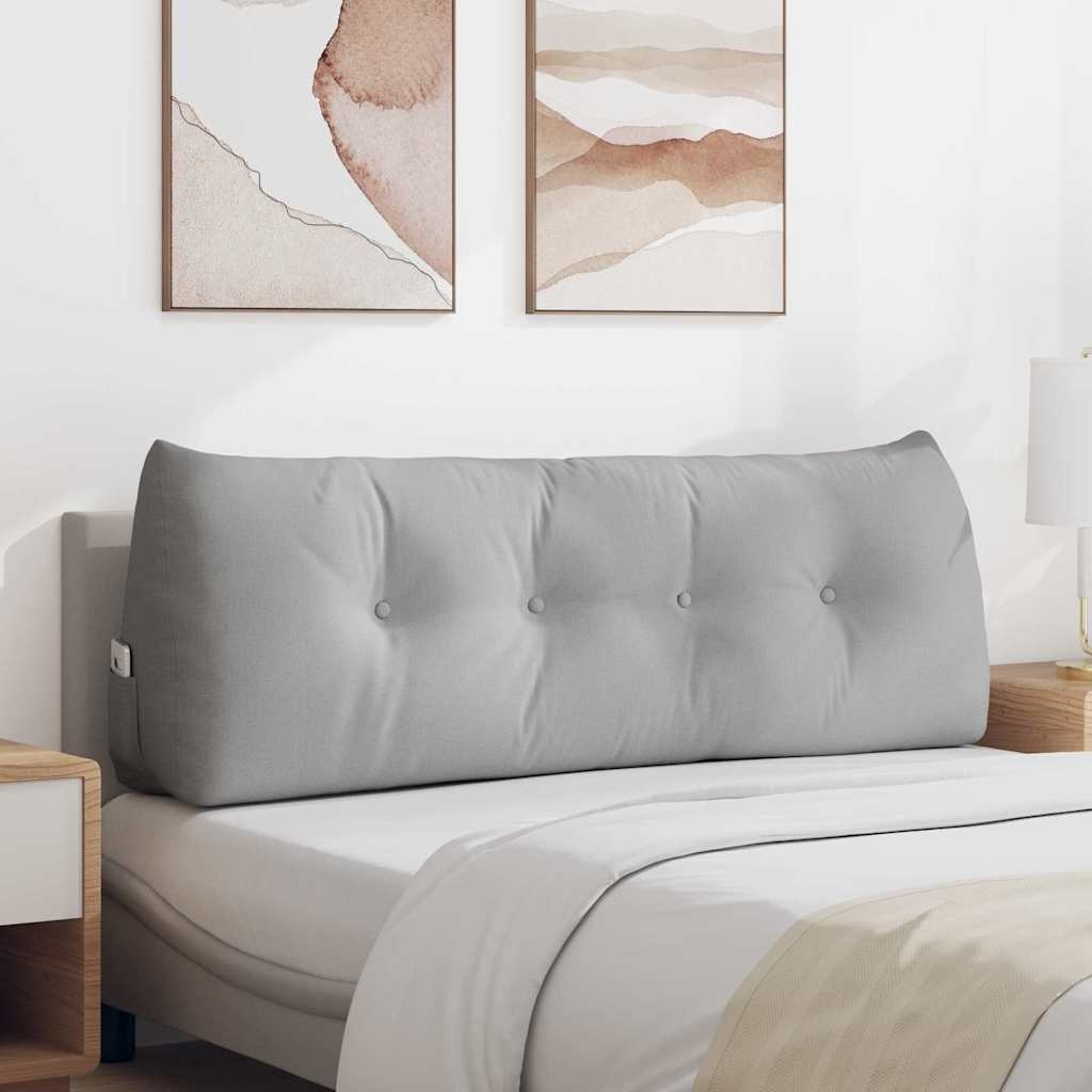 VidaXL Rugkussen Wolkengrijs 140 x 24 x 50 cm Stof