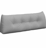 VidaXL Rugkussen Wolkengrijs 140 x 24 x 50 cm Stof