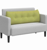 VidaXL Rugkussen Lichtgroen 140 x 24 x 50 cm Stof