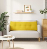 VidaXL Rugkussen Lichtgeel 140 x 24 x 50 cm Stof