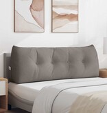 VidaXL Rugkussen Taupe 140 x 24 x 50 cm Stof