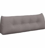 VidaXL Rugkussen Taupe 140 x 24 x 50 cm Stof
