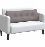 VidaXL Rugkussen Taupe 140 x 24 x 50 cm Stof