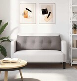 VidaXL Rugkussen Taupe 140 x 24 x 50 cm Stof