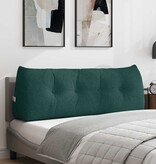 VidaXL Rugkussen Donkergroen 140 x 24 x 50 cm Stof