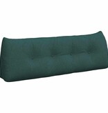 VidaXL Rugkussen Donkergroen 140 x 24 x 50 cm Stof