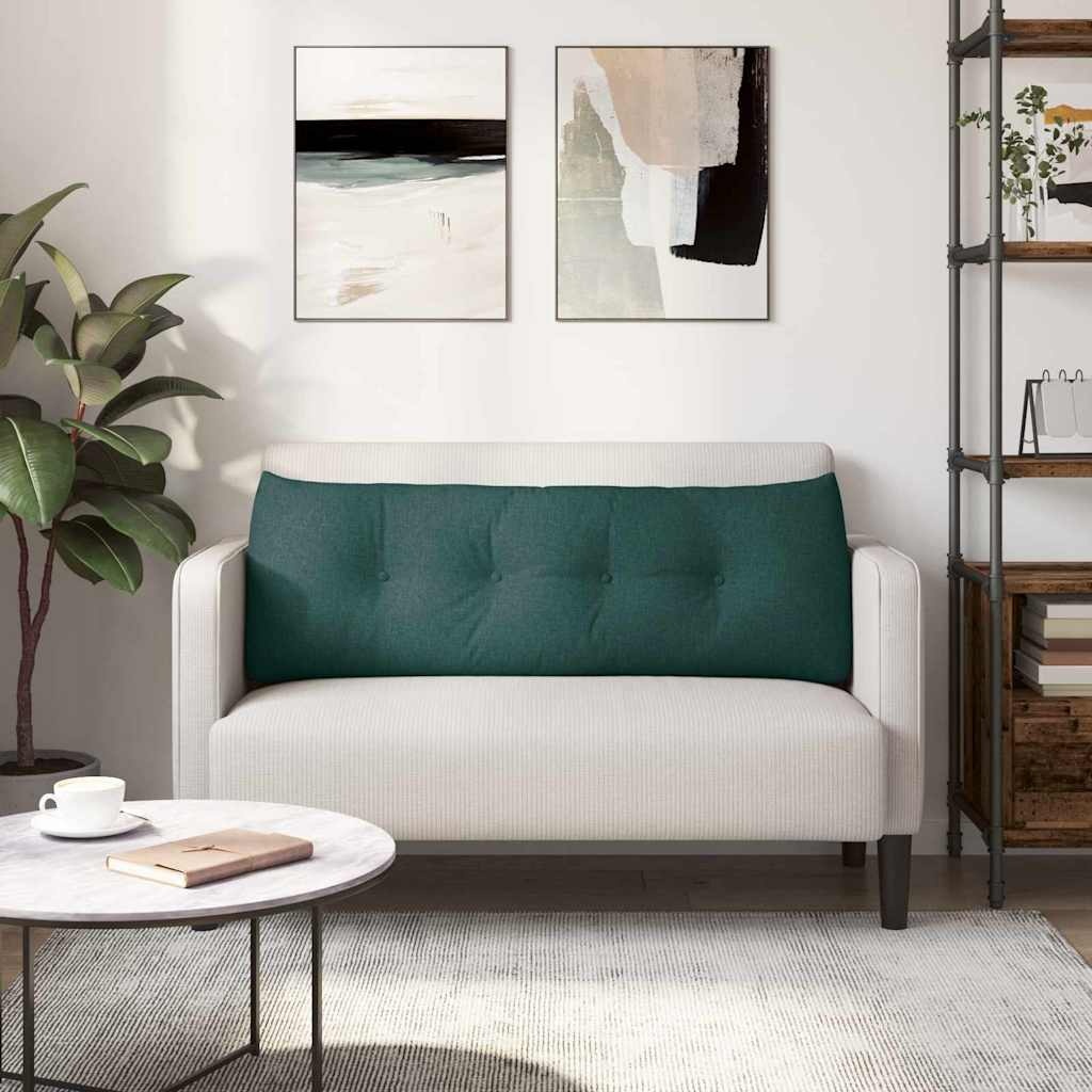 VidaXL Rugkussen Donkergroen 140 x 24 x 50 cm Stof