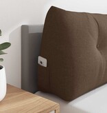 VidaXL Rugkussen Bruin 140 x 24 x 50 cm Stof