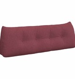 VidaXL Rugkussen Wijnrood 140 x 24 x 50 cm Stof