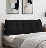 VidaXL Rugkussen Zwart 140 x 24 x 50 cm Stof