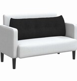 VidaXL Rugkussen Zwart 140 x 24 x 50 cm Stof