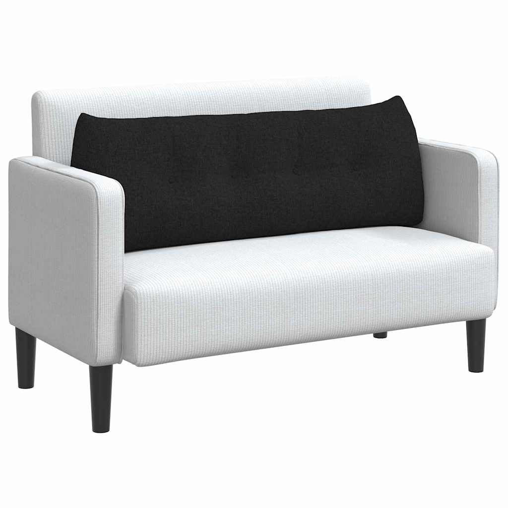 VidaXL Rugkussen Zwart 140 x 24 x 50 cm Stof