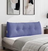 VidaXL Rugkussen Jeans Blauw 120 x 24 x 50 cm Stof