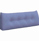 VidaXL Rugkussen Jeans Blauw 120 x 24 x 50 cm Stof
