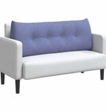 VidaXL Rugkussen Jeans Blauw 120 x 24 x 50 cm Stof