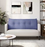 VidaXL Rugkussen Jeans Blauw 120 x 24 x 50 cm Stof