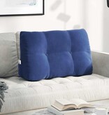 VidaXL Rugkussen Politieblauw 80 x 24 x 50 cm Fluweel