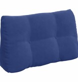 VidaXL Rugkussen Politieblauw 80 x 24 x 50 cm Fluweel