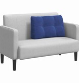 VidaXL Rugkussen Politieblauw 80 x 24 x 50 cm Fluweel