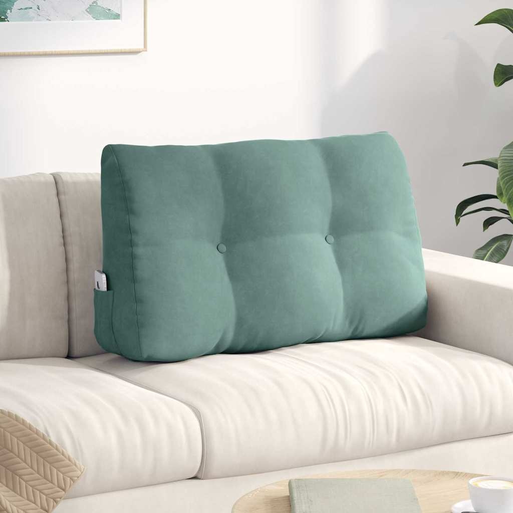VidaXL Rugkussen Zeegroen 80 x 24 x 50 cm Fluweel