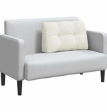 VidaXL Rugkussen Crème 80 x 24 x 50 cm Fluweel