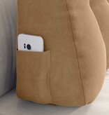 VidaXL Rugkussen Bruin 80 x 24 x 50 cm Fluweel