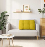 VidaXL Rugkussen Geel 80 x 24 x 50 cm Fluweel