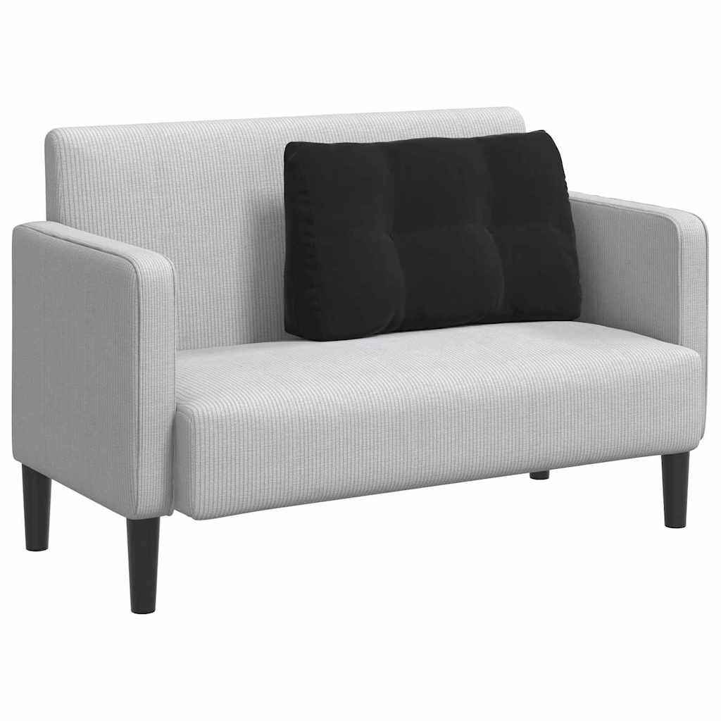 VidaXL Rugkussen Zwart 80 x 24 x 50 cm Fluweel