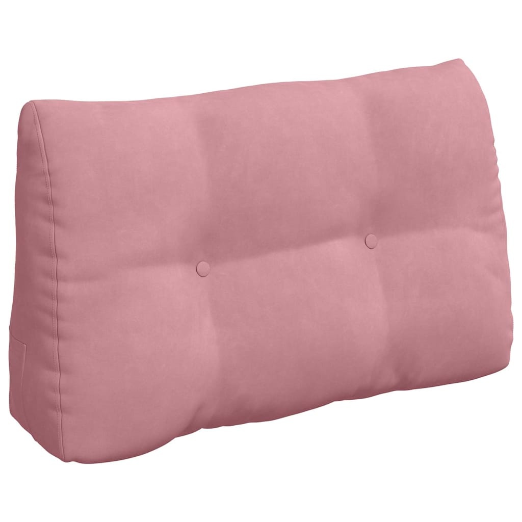 VidaXL Rugkussen Roze 80 x 24 x 50 cm Fluweel
