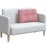 VidaXL Rugkussen Roze 80 x 24 x 50 cm Fluweel