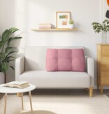 VidaXL Rugkussen Roze 80 x 24 x 50 cm Fluweel