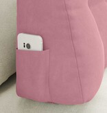 VidaXL Rugkussen Roze 80 x 24 x 50 cm Fluweel
