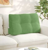 VidaXL Rugkussen Lichtgroen 80 x 24 x 50 cm Fluweel